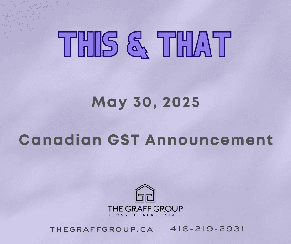 Canadian GST Announcement