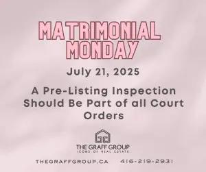 A Pre-Listing Inspection Should Be Part of all Court Orders