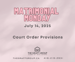 Court Order Provisions