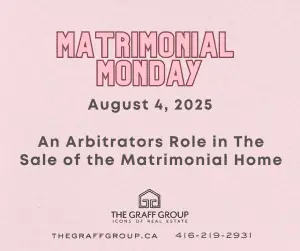 An Arbitrators Role in The Sale of the Matrimonial Home