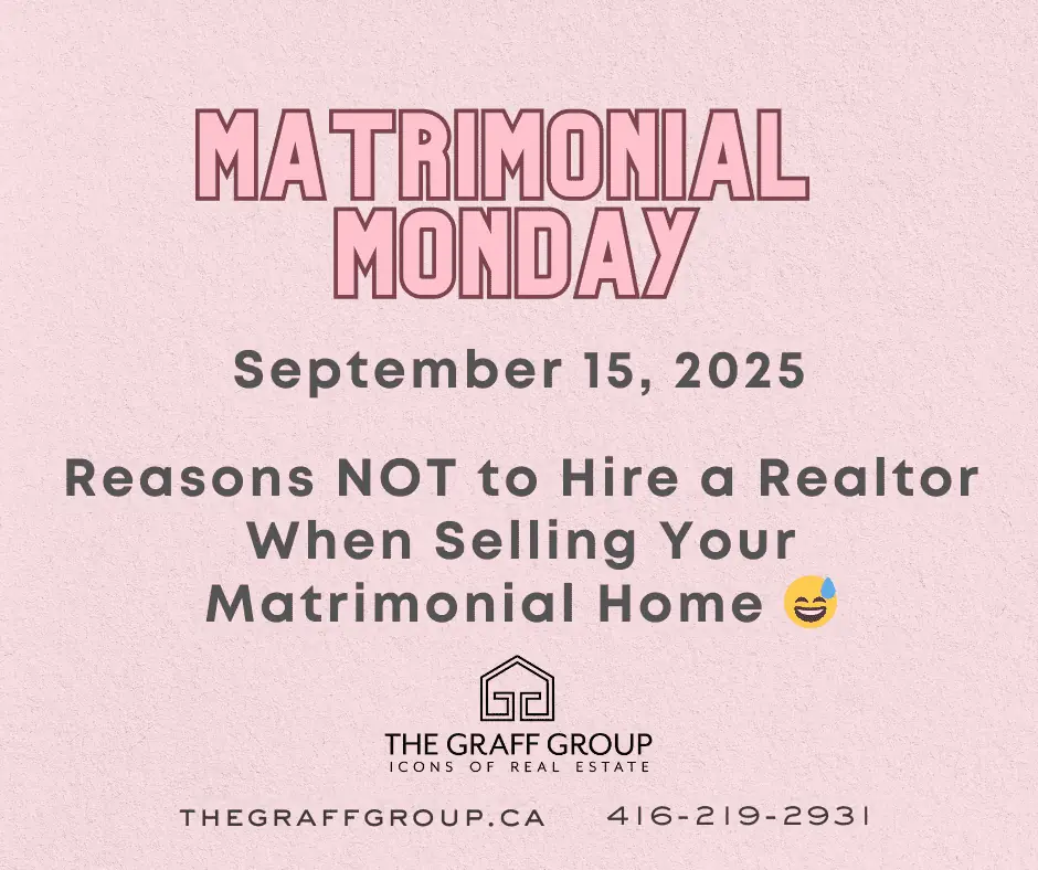 Reasons NOT to Hire a Realtor When Selling Your Matrimonial Home 😅