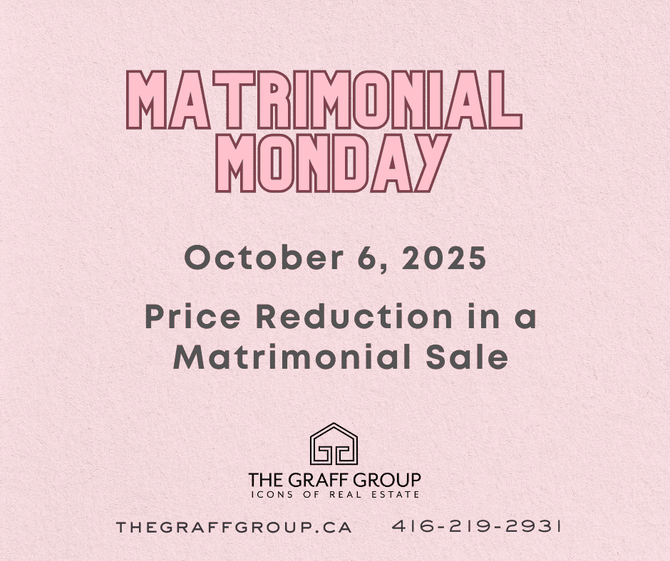 Price Reduction in a Matrimonial Sale