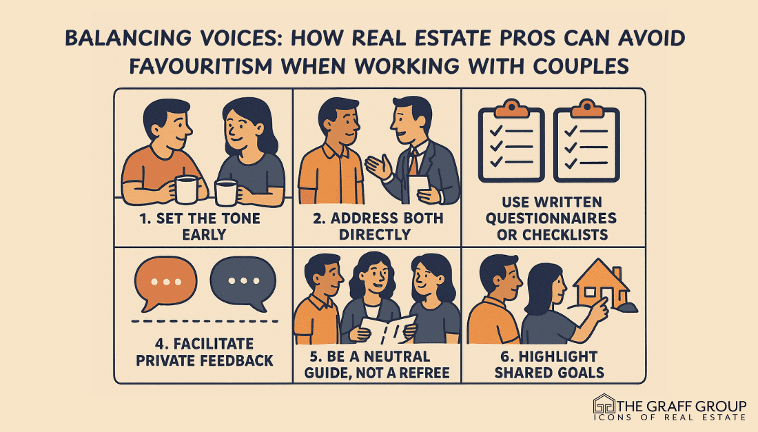 Balancing Voices: How Real Estate Pros Can Avoid Favouritism When Working With Couples