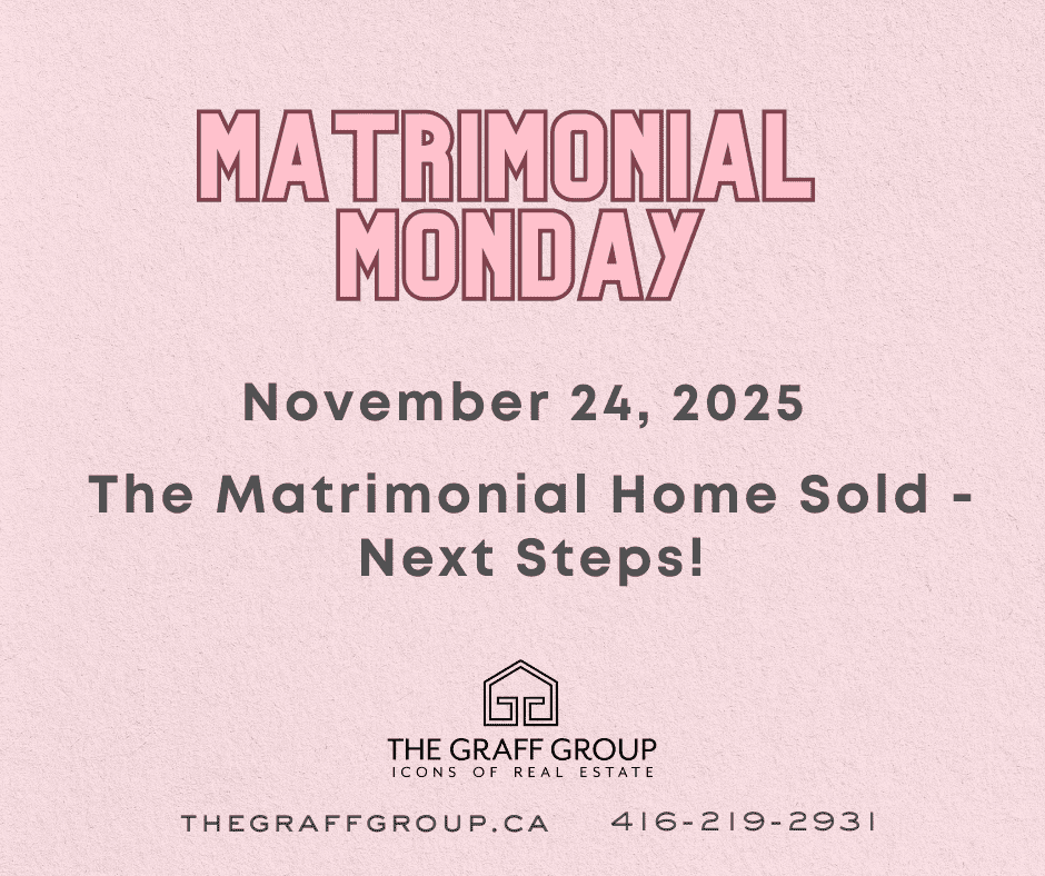 The Matrimonial Home Sold – Next Steps!