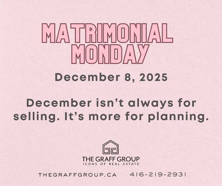 December isn’t always for selling. It’s more for planning.