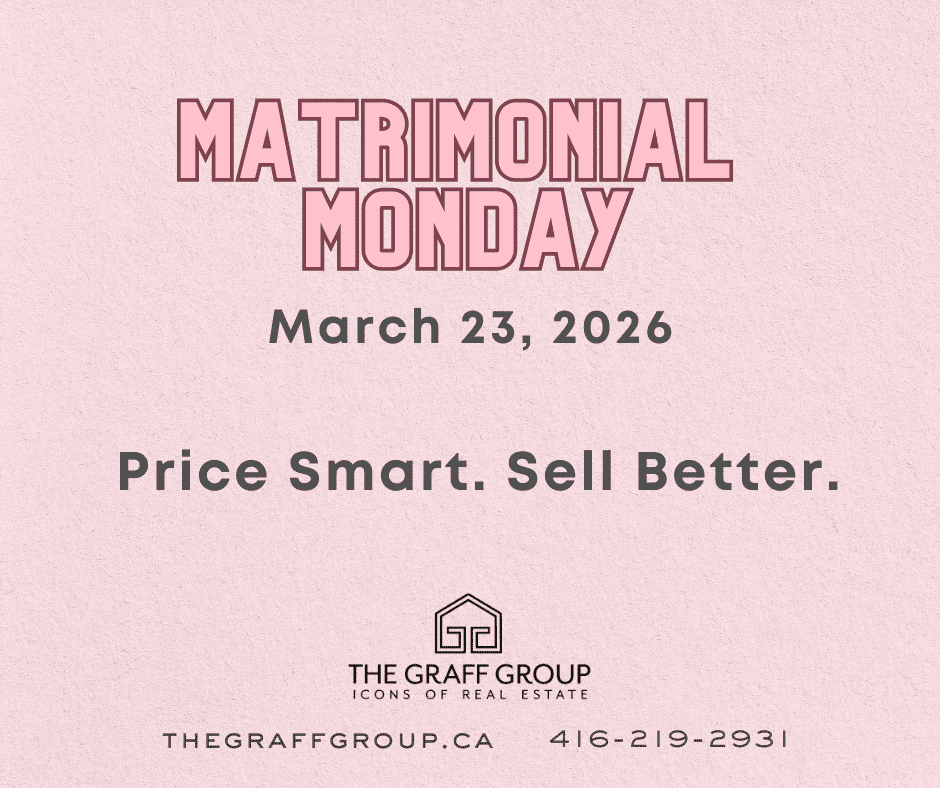 Matrimonial Monday: Price Smart. Sell Better.