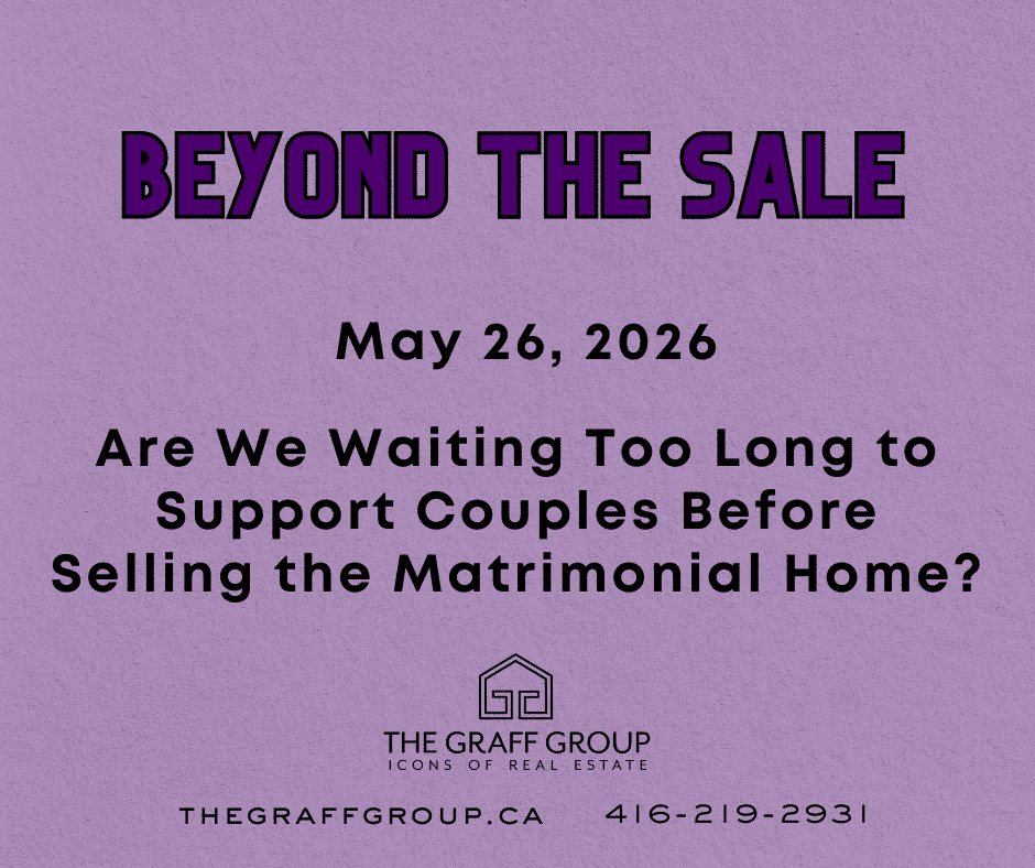 Are We Waiting Too Long to Support Couples Before Selling the Matrimonial Home?